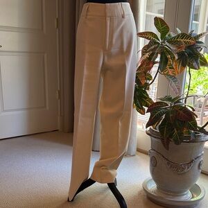 Elegant Cream Women's Trousers